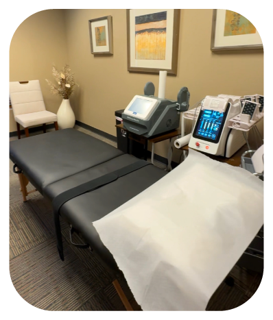 Spinal decompression treatment room at Centre Spine & wellness in Rome, GA